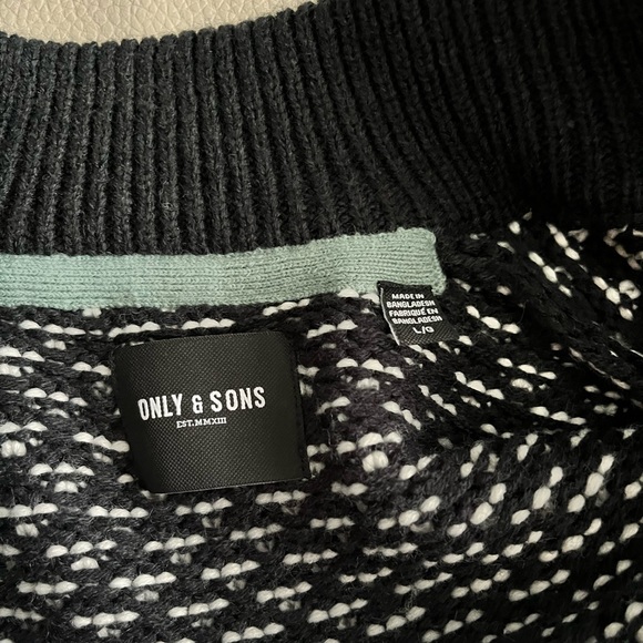 NWOT - Only & Sons Men’s Cotton Blended Buttoned Cardigan- Size L - Picture 5 of 8